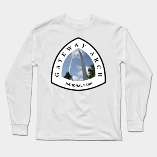 Gateway Arch National Park shield Long Sleeve T-Shirt